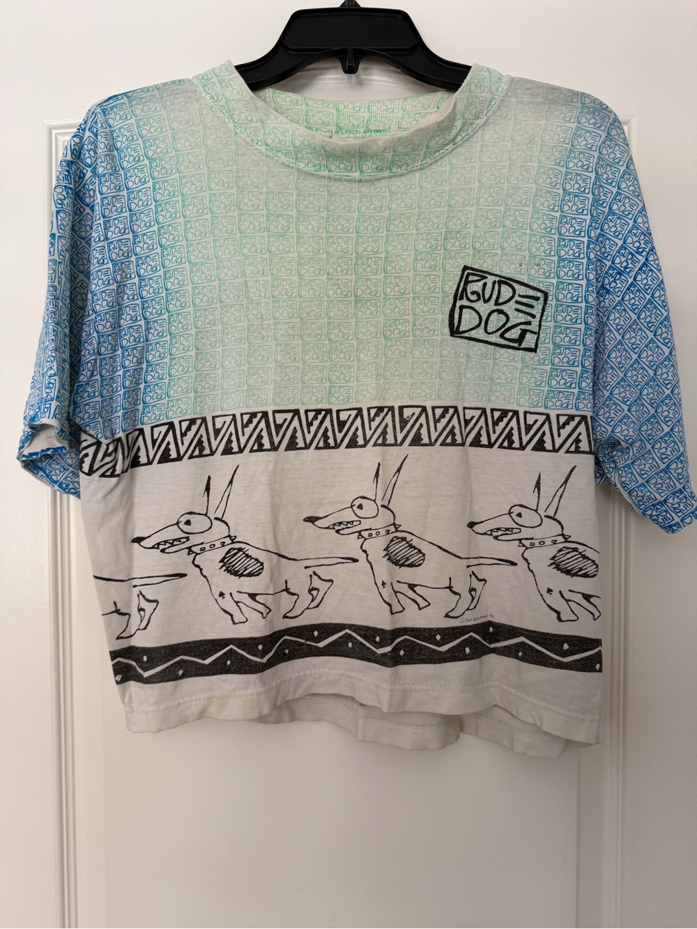 Vintage Rude Dog t-shirt 80s Crop